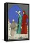 Three Ladies in Outfits by Molyneux and Martial Et Armand-null-Framed Stretched Canvas