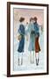 Three Ladies in the snow-Hélène Léveillée-Framed Art Print