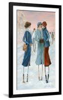 Three Ladies in the snow-Hélène Léveillée-Framed Art Print