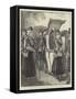 Three Ladies of Fashion on their Way to Ye Olde English Fayre, at the Albert Hall-William Heysham Overend-Framed Stretched Canvas