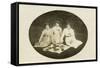 Three Ladies Picnic-null-Framed Stretched Canvas