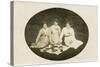 Three Ladies Picnic-null-Stretched Canvas