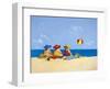 Three Ladies Sunning-Michael Paraskevas-Framed Art Print