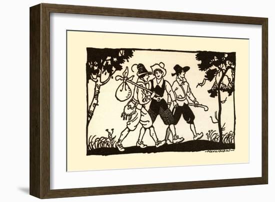 Three Lads-Frank Dobias-Framed Art Print