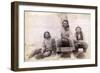 Three Lakota teenage boys in western clothing, 1891-John C. H. Grabill-Framed Photographic Print