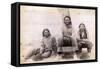 Three Lakota teenage boys in western clothing, 1891-John C. H. Grabill-Framed Stretched Canvas