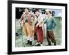 THREE LITTLE BEERS, from left: Curly Howard, Moe Howard, Larry Fine [the Three Stooges], 1935-null-Framed Photo