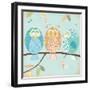 Three Little Birdies-Willow-Framed Art Print