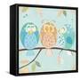 Three Little Birdies-Willow-Framed Stretched Canvas