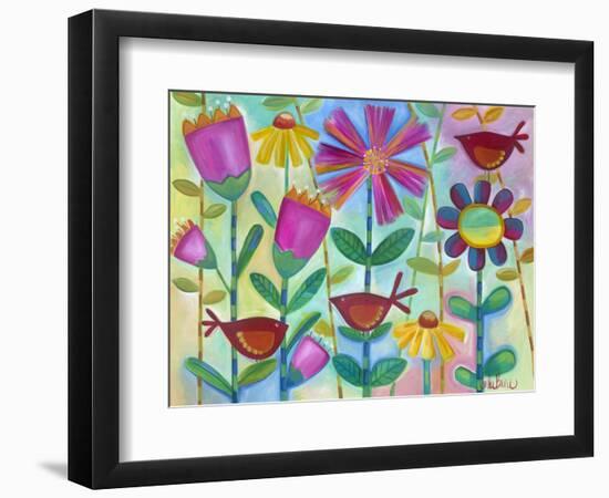 Three Little Birds-Carla Bank-Framed Premium Giclee Print