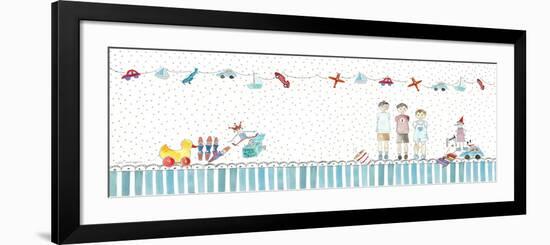 Three Little Boys and their Toys-Effie Zafiropoulou-Framed Premium Giclee Print