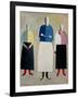 Three Little Girls, 1928-32-Kasimir Malevich-Framed Giclee Print