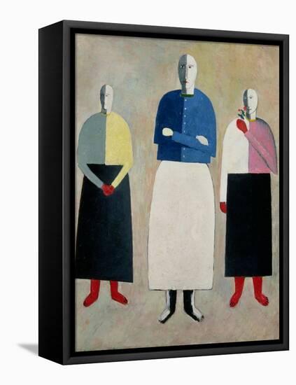 Three Little Girls, 1928-32-Kasimir Malevich-Framed Stretched Canvas