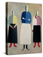 Three Little Girls, 1928-32-Kasimir Malevich-Stretched Canvas