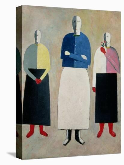 Three Little Girls, 1928-32-Kasimir Malevich-Stretched Canvas