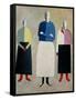 Three Little Girls, 1928-32-Kasimir Malevich-Framed Stretched Canvas