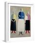 Three Little Girls, 1928-32-Kasimir Malevich-Framed Giclee Print