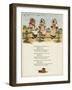 Three Little Girls Sitting on a Fence-Kate Greenaway-Framed Art Print