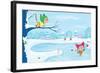 Three Little Kittens - Turtle-Elisa Chavarri-Framed Giclee Print