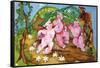 Three Little Pigs-Zelda Fitzgerald-Framed Stretched Canvas