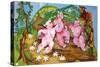 Three Little Pigs-Zelda Fitzgerald-Stretched Canvas