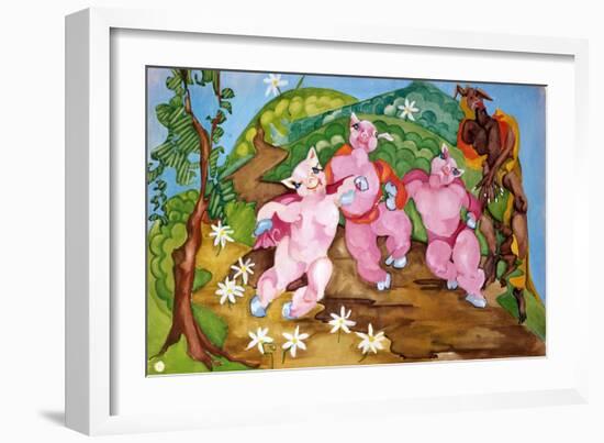 Three Little Pigs-Zelda Fitzgerald-Framed Art Print