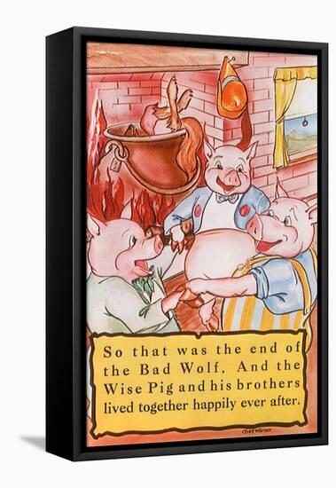 Three Little Pigs-null-Framed Stretched Canvas