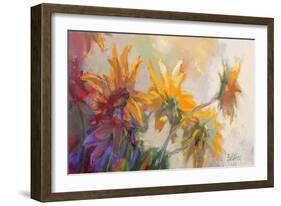 Three Long Blossoms-Beth A. Forst-Framed Art Print