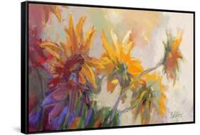 Three Long Blossoms-Beth A. Forst-Framed Stretched Canvas