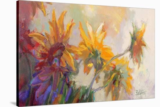 Three Long Blossoms-Beth A. Forst-Stretched Canvas