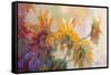 Three Long Blossoms-Beth A. Forst-Framed Stretched Canvas
