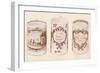 Three Lowestoft Mugs, (18th Centur), 1937-null-Framed Giclee Print