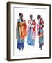 Three Maasai Women-Hazel Soan-Framed Giclee Print