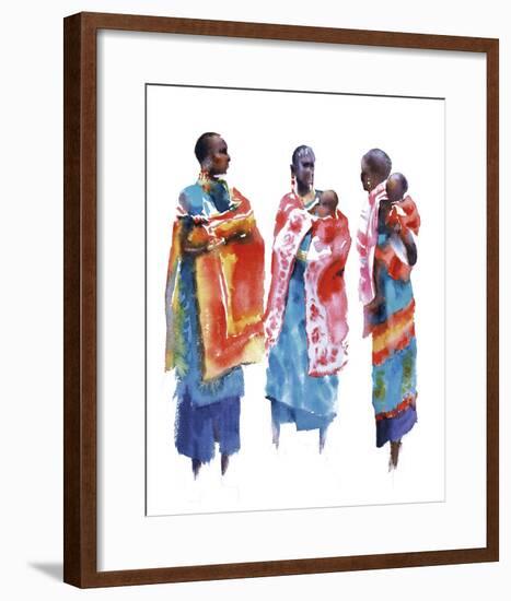 Three Maasai Women-Hazel Soan-Framed Giclee Print