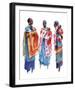 Three Maasai Women-Hazel Soan-Framed Giclee Print