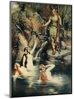 Three maidens swam close to the shore, from 'The Stories of Wagner's Operas' by J. Walker McSpadden-Ferdinand Leeke-Mounted Giclee Print