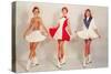 Three Majorettes, Retro-null-Stretched Canvas