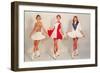 Three Majorettes, Retro-null-Framed Art Print