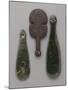 Three Maori Hand Clubs Including Two Made from Nephrite-null-Mounted Giclee Print