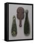 Three Maori Hand Clubs Including Two Made from Nephrite-null-Framed Stretched Canvas