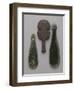 Three Maori Hand Clubs Including Two Made from Nephrite-null-Framed Giclee Print