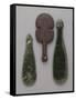 Three Maori Hand Clubs Including Two Made from Nephrite-null-Framed Stretched Canvas