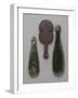 Three Maori Hand Clubs Including Two Made from Nephrite-null-Framed Giclee Print