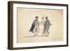 Three Masked Figures in Carnival Costume-Francesco Guardi-Framed Giclee Print