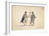 Three Masked Figures in Carnival Costume-Francesco Guardi-Framed Giclee Print