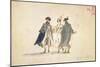 Three Masked Figures in Carnival Costume-Francesco Guardi-Mounted Giclee Print