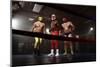 Three Masked Wrestlers Stand in Ring-morganlstudios-Mounted Photographic Print