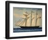 Three-Masted Barquentine Willie Glen, 1880, Watercolour by Anthony Luzzo, 19th Century-null-Framed Giclee Print