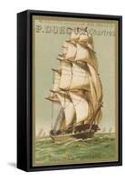 Three-Masted Merchant Ship-null-Framed Stretched Canvas