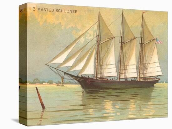 Three-masted Schooner-null-Stretched Canvas